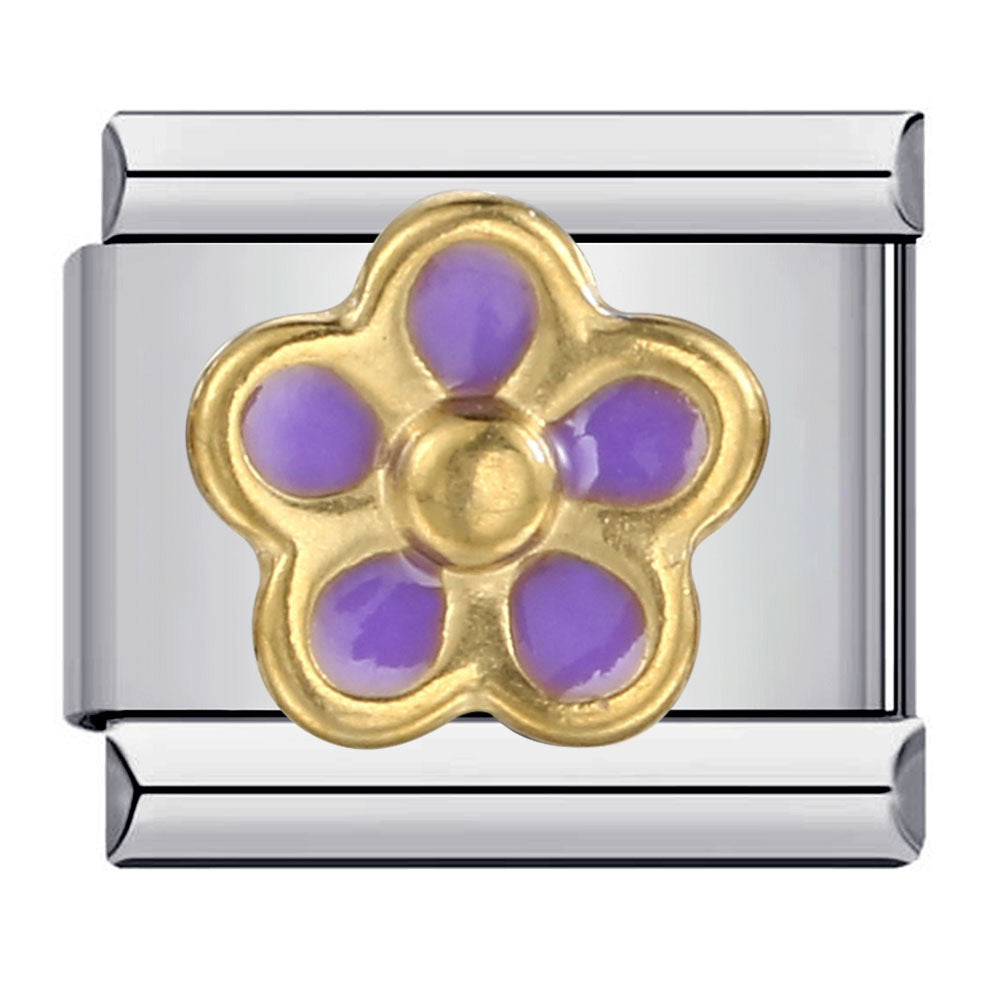 Wholesale Italian Charm Bracelet 9mm DIY Splicing Removable Colorful Smiley Flower Stainless Steel Composable Bracelet