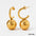 Wholesale gold ball pendant stainless steel earrings