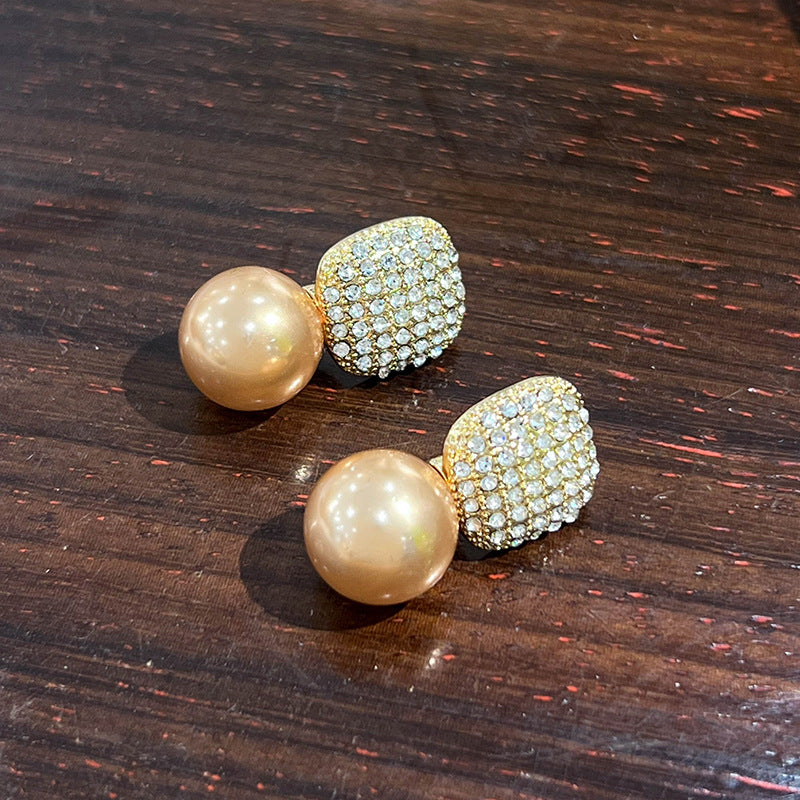 Wholesale Simple Zircon Square Bead Earrings ACC-ES-XiaoCheng010