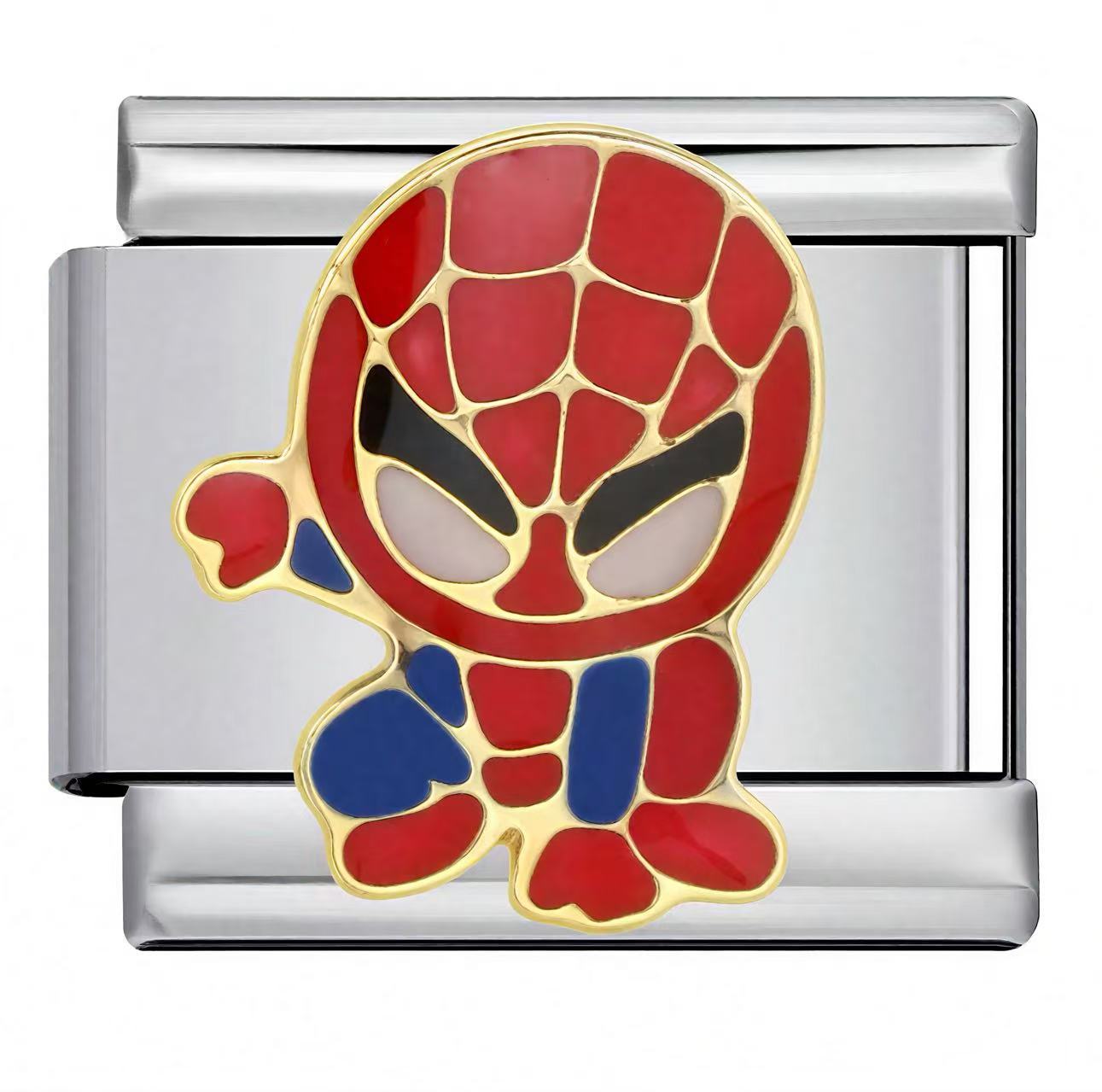 Bracelet de charme italien en gros 9 mm Éléments de héros d'épissage bricolage Bracelet composable en acier inoxydable Accvip