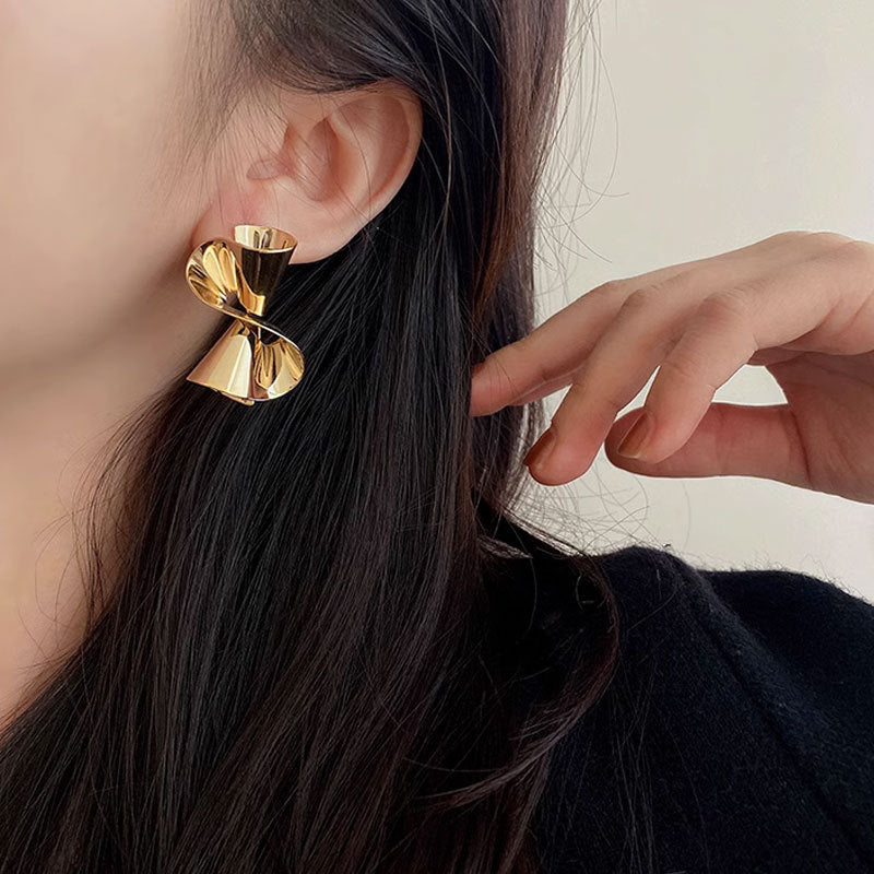 Wholesale S925 silver needle geometric earrings