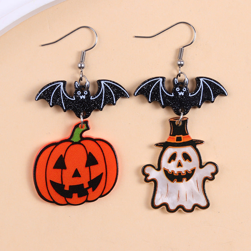 Wholesale Halloween Series Acrylic Earrings Cartoon Spider Personalized Earrings