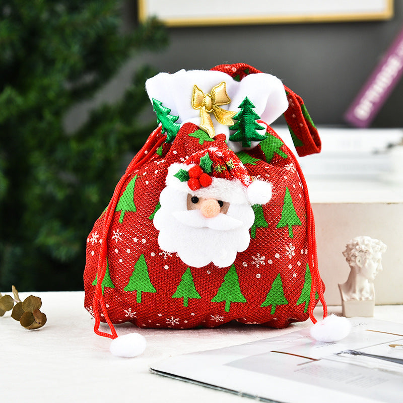 Wholesale   three-dimensional beveled decorative apple bag