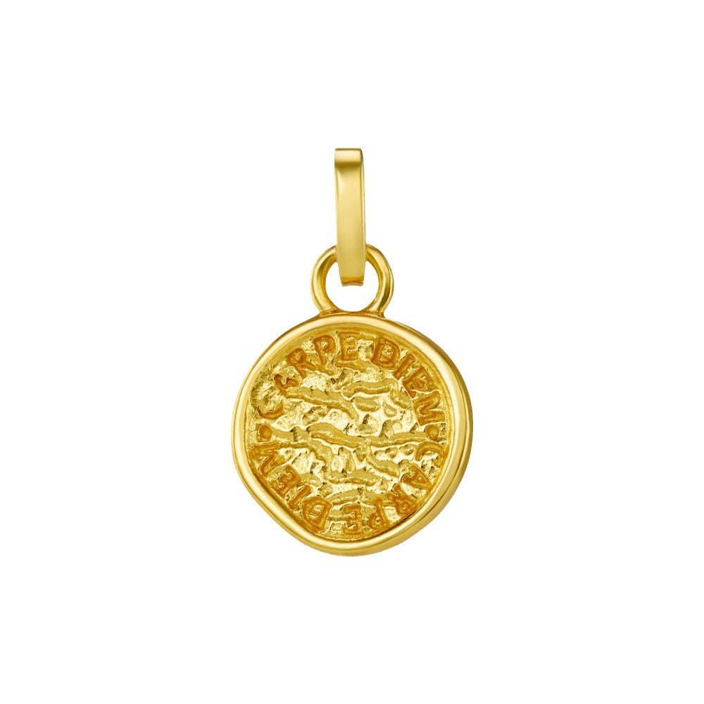 Wholesale Stainless Steel Coin Heart Shape Irregular Natural Stone Pendant Necklace