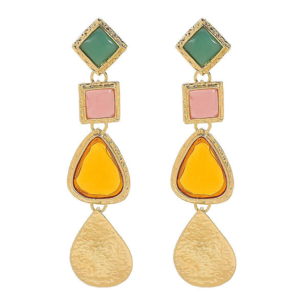 Wholesale  Retro Personalized Irregular Alloy Earrings