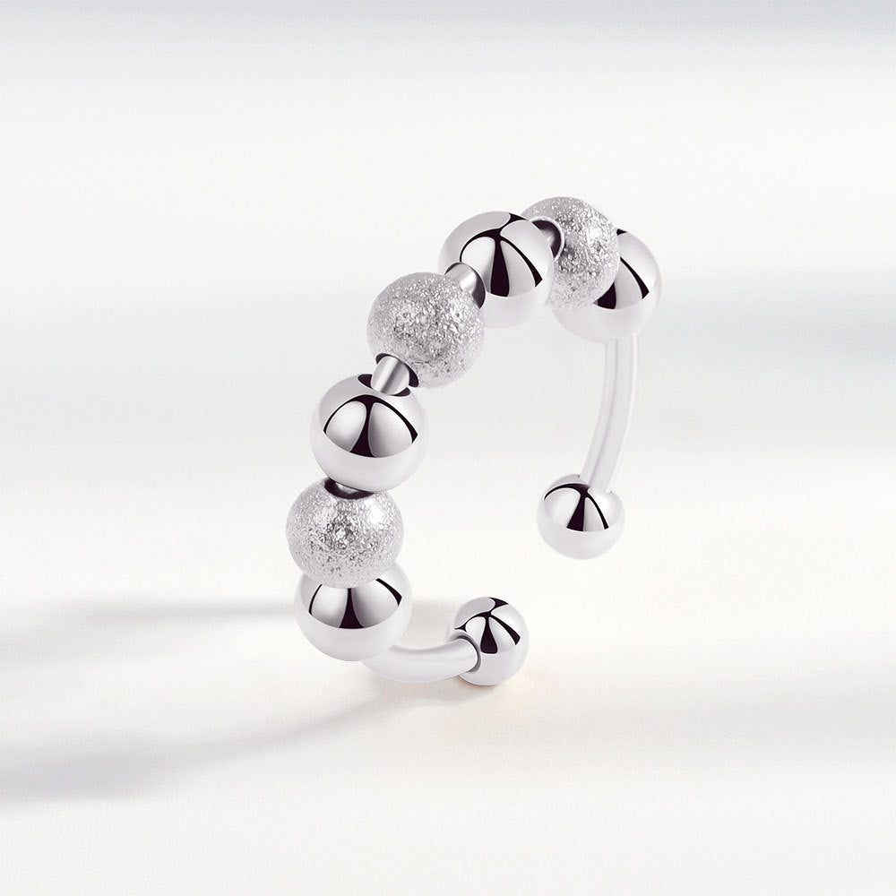 Wholesale Copper Butterfly Snowflake Rotating Decompression Ring Opening Ring ACC-RS-YZM004