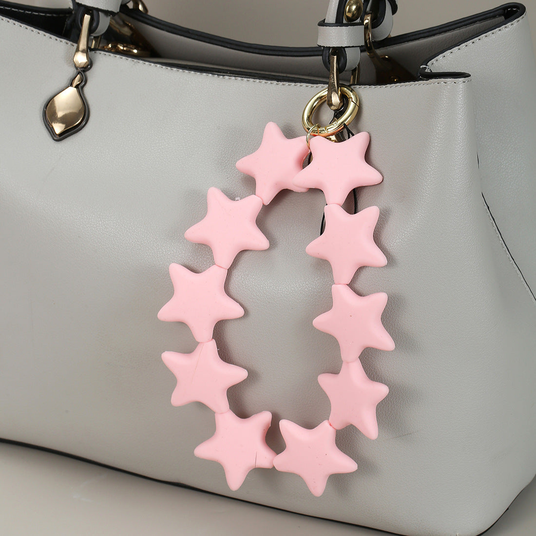 Wholesale Colorful Silicone Star Cute Wristlet Keychain