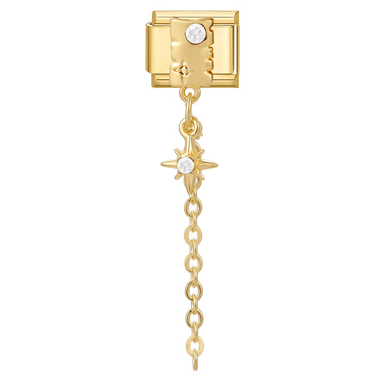 Wholesale Italian Modular Multifunctional Connectable Stylish Creative Fresh Exquisite Accessory Geometric DIY Bracelet Jewelry