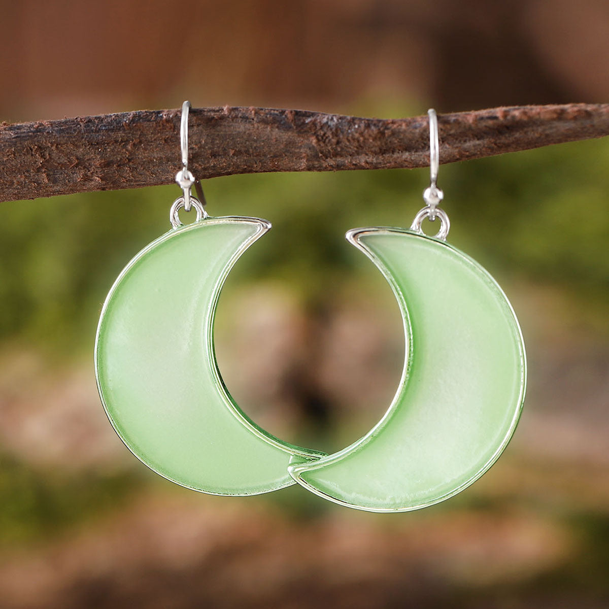 Wholesale  Luminous Cactus Moon Earrings