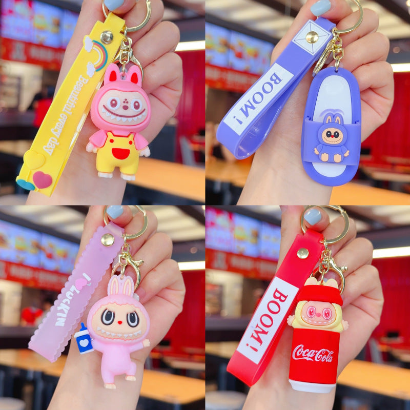 Wholesale Cute cartoon silicone keychain