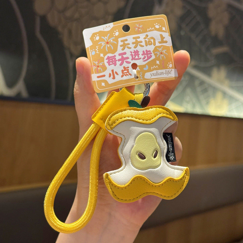 Wholesale Chic Core PU Leather Keychain Cute Bag Charm For Couples Wedding Favor Gift