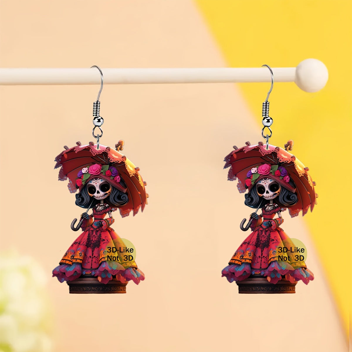 Wholesale  Gothic Punk Acrylic Halloween Earrings