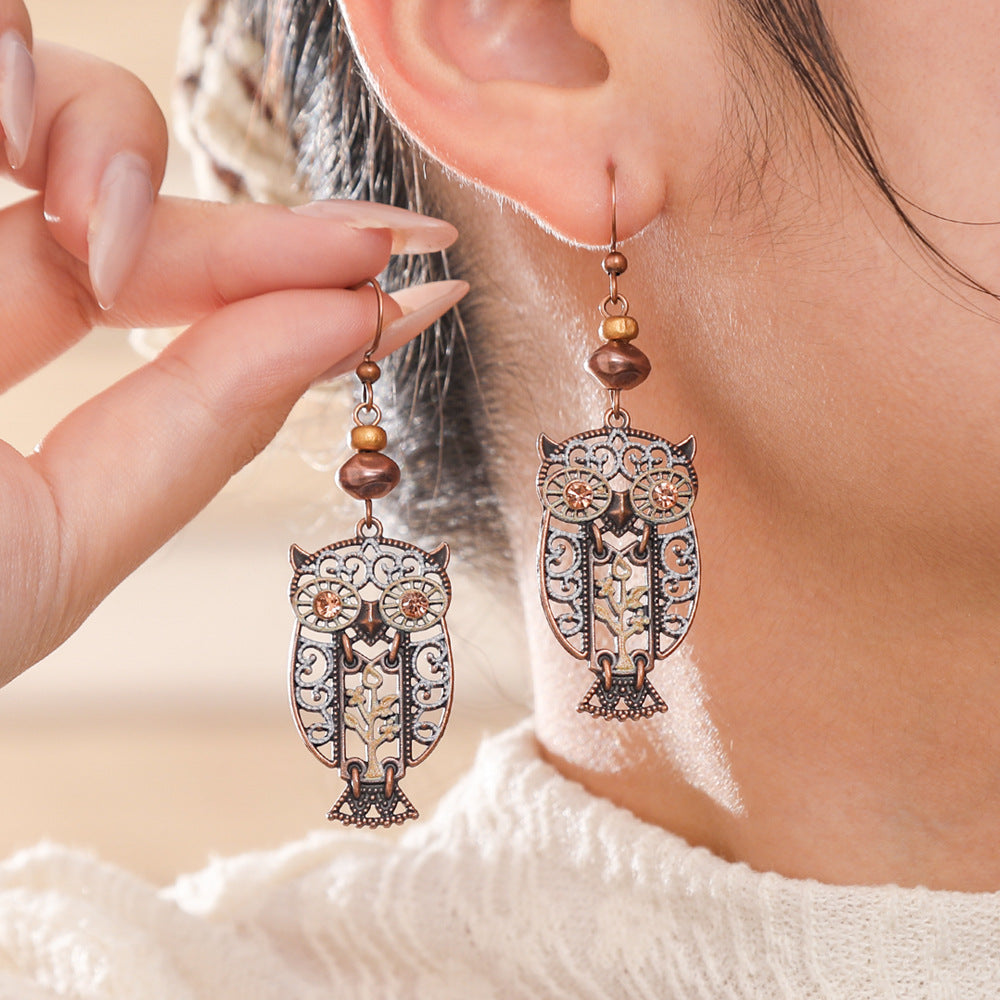 Wholesale Bohemian Maillard Style Handmade Earrings Zinc Alloy Jewelry Accessory for Resale