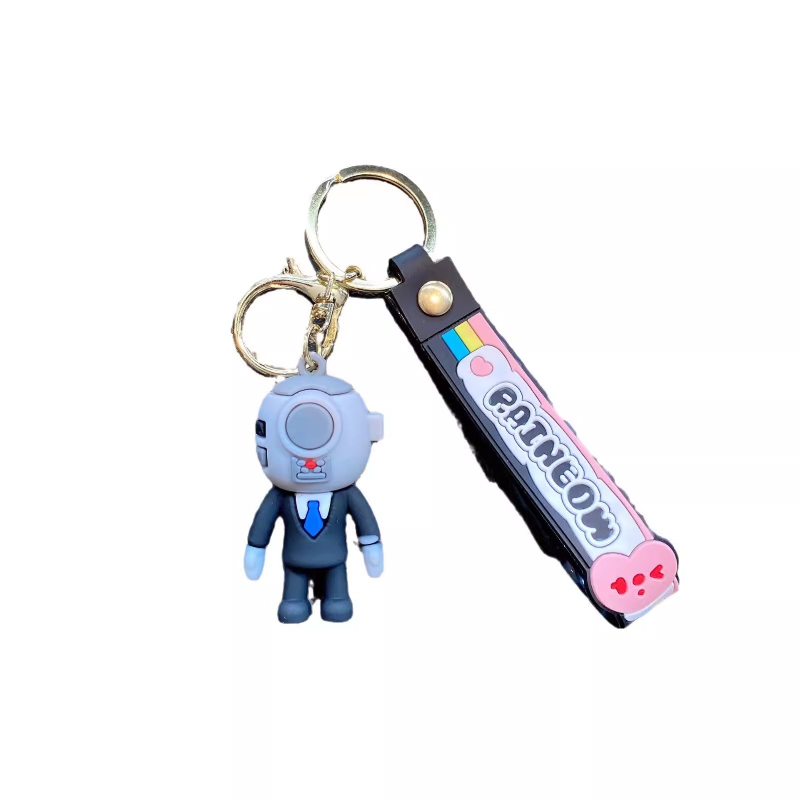 Wholesale Cartoon Cute Silicone Keychain ACC-KC-Lanb007