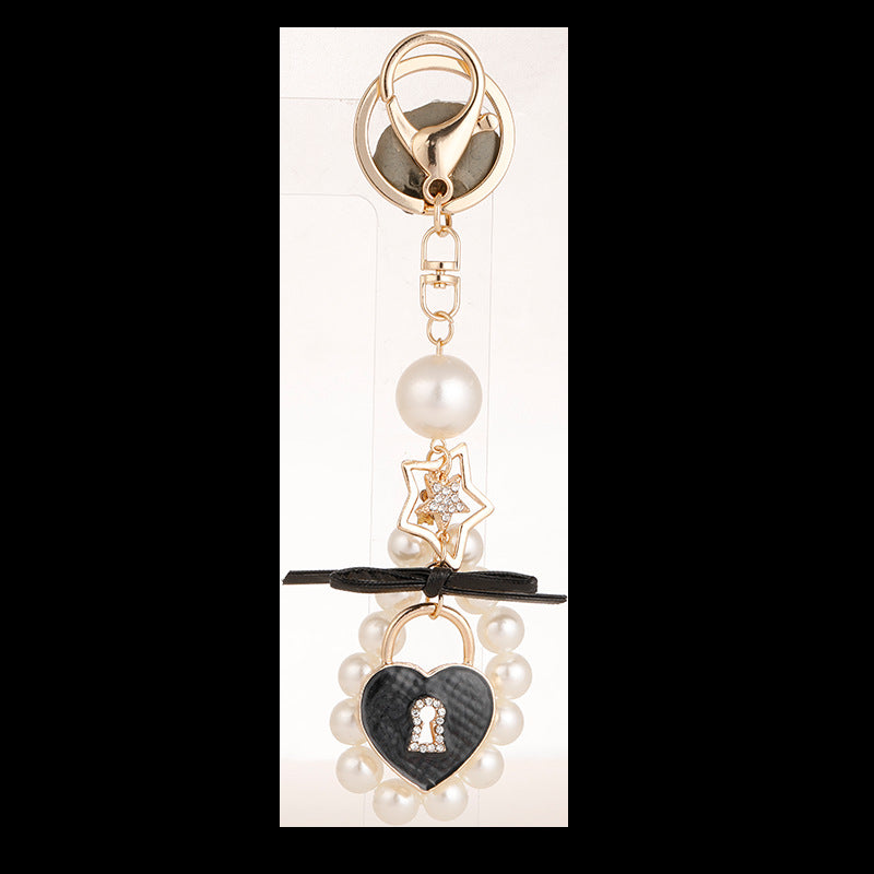 Wholesale Five-pointed Star Love Lock Metal Keychain ACC-KC-CH055