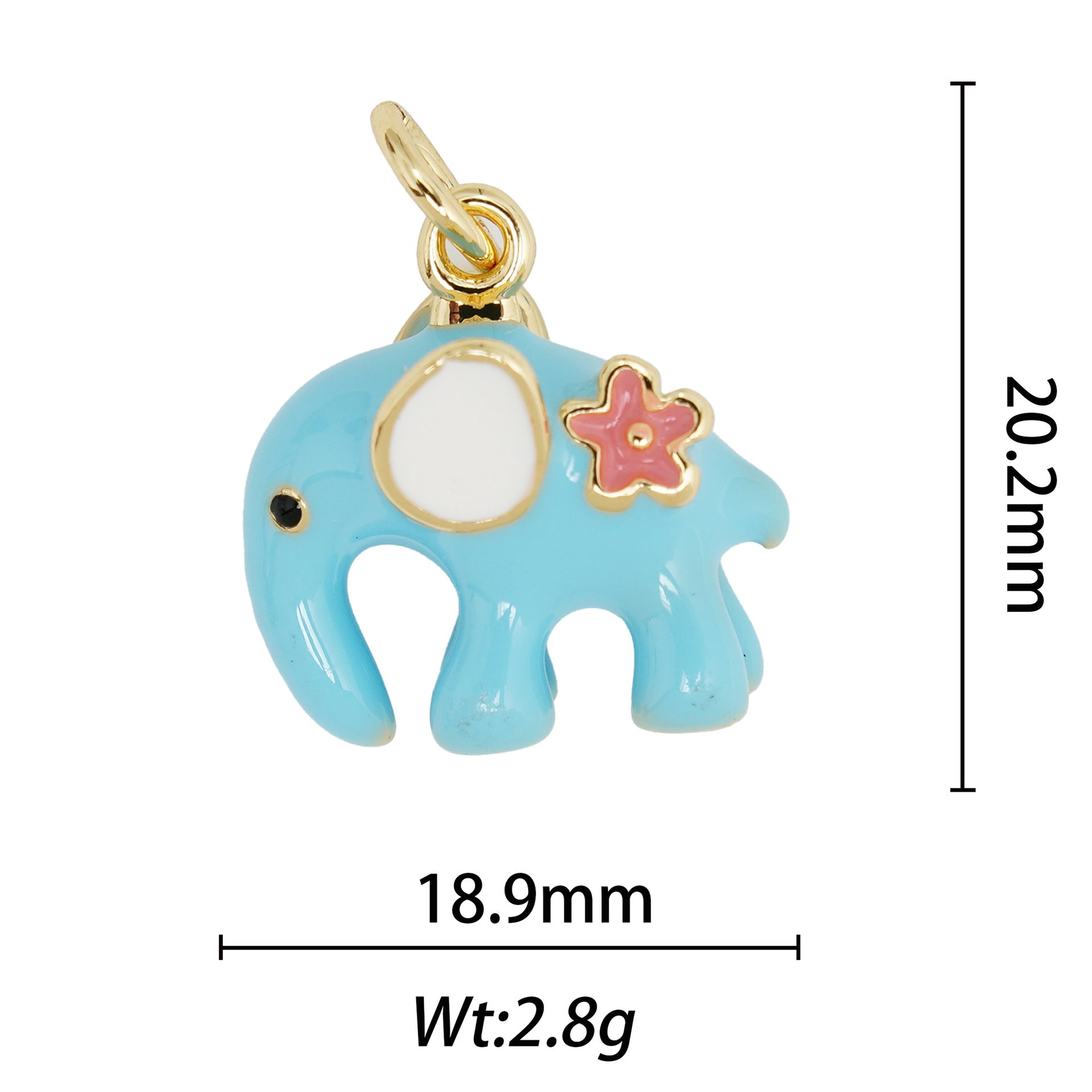 Wholesale 10pcs Electroplated Ladies 18k Necklace Decorations Pendant