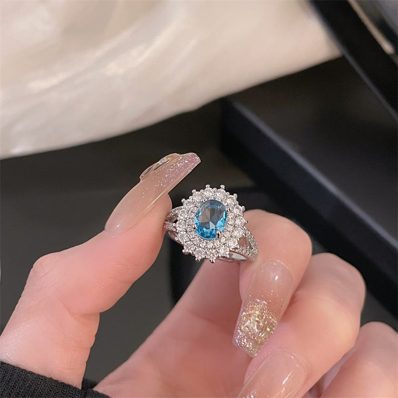 Wholesale Copper Drip Oil Butterfly Zircon Open Ring - Trendy Jewelry Accessory for Women,  Everyday Gift
