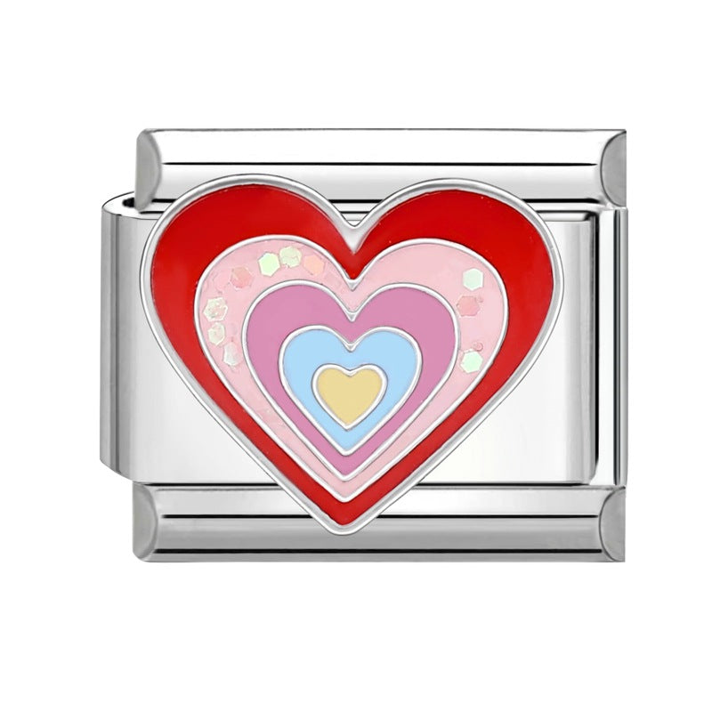 Wholesale Italian Charm Bracelet 9mm DIY Splicing Removable Titanium Steel Composable Bracelet