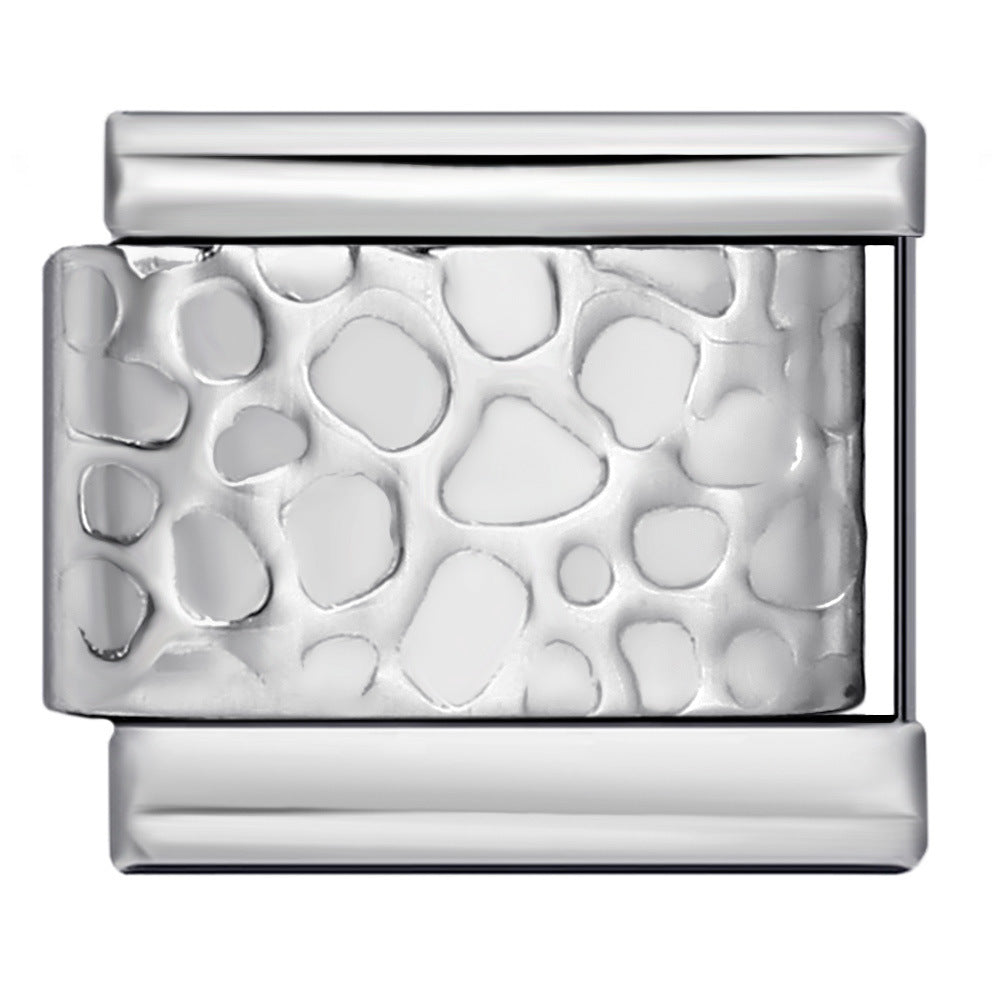 Wholesale Italian Charm Bracelet 9mm DIY Splicing Removable Gold and Silver Stainless Steel Composable Bracelet