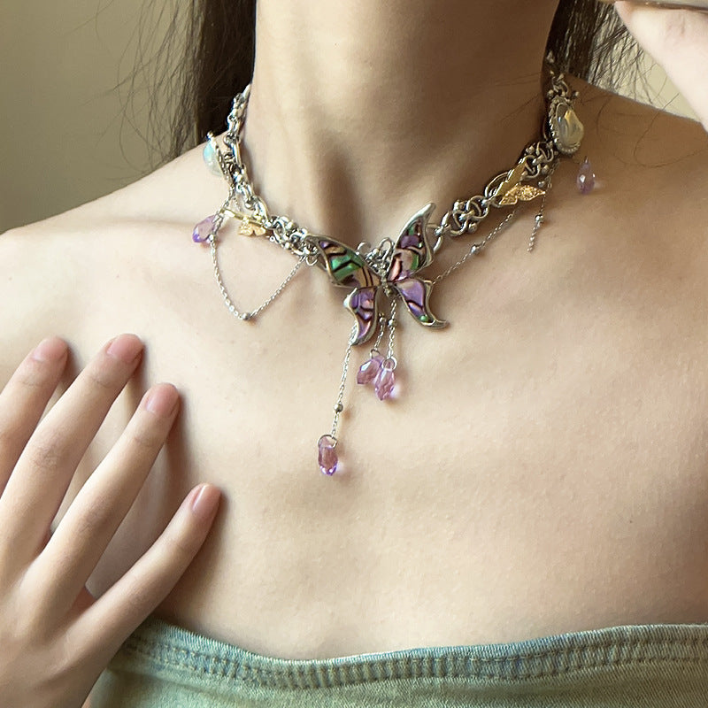 Wholesale Color Butterfly Necklace