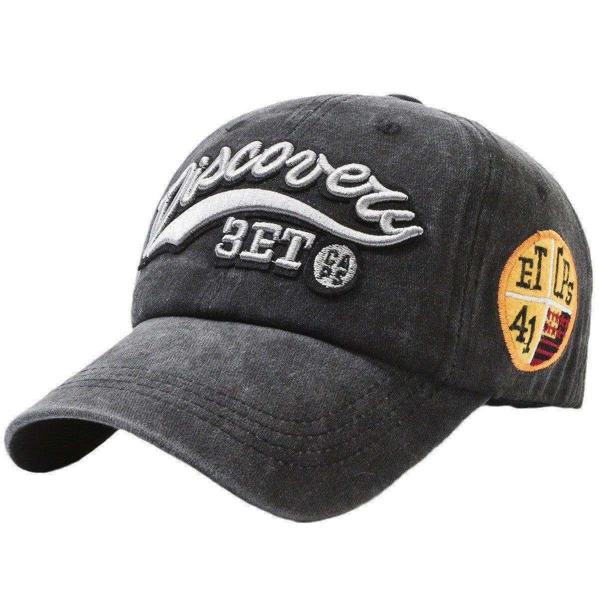 Wholesale Stylish Denim Baseball Cap Washed Distressed Embroidered Letter Curved Brim Unisex Spring Sun Hat For Casual Wear