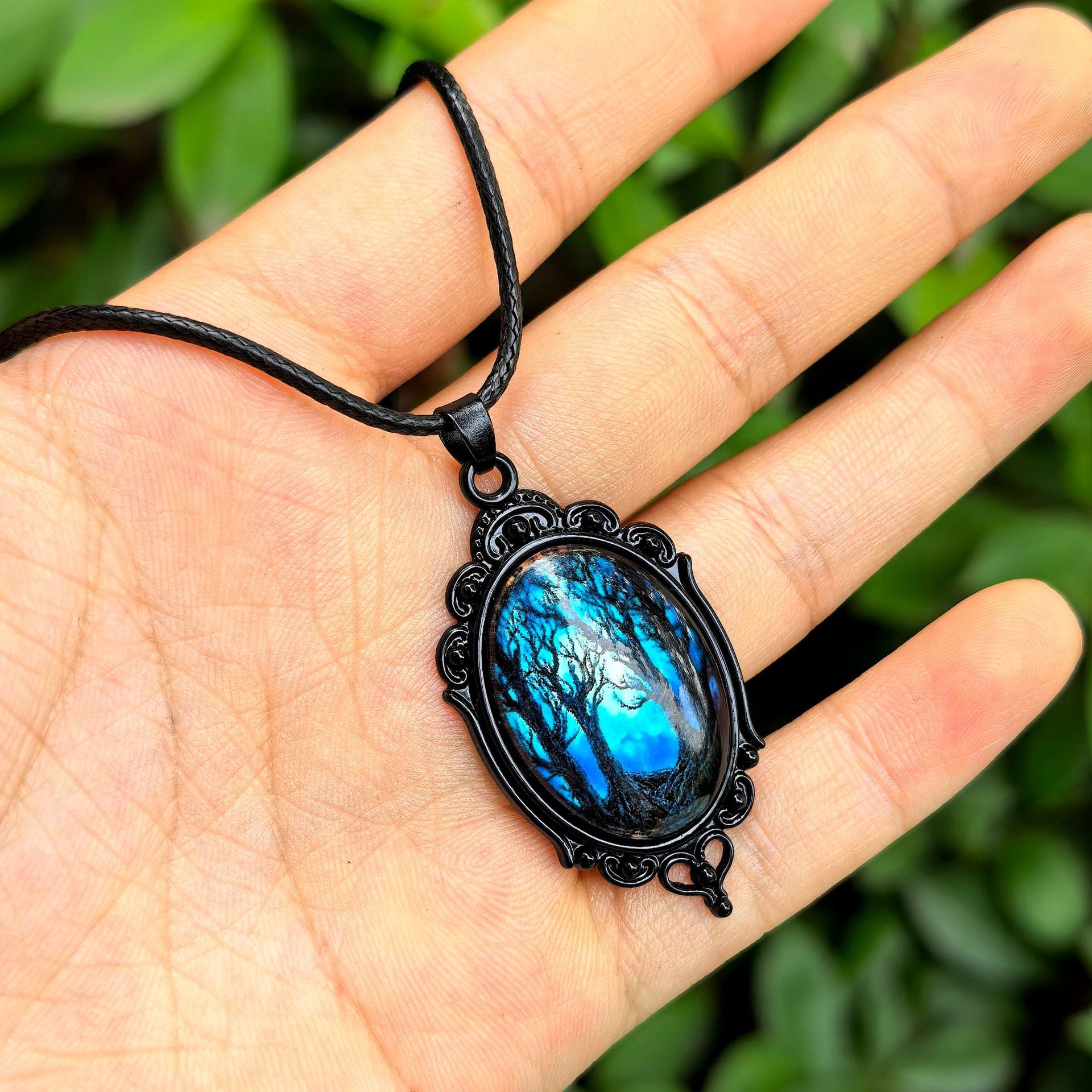 Wholesale  Halloween Dark Series Pu Leather Necklace