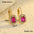 Wholesale Square zircon earrings stainless steel light luxury earrings