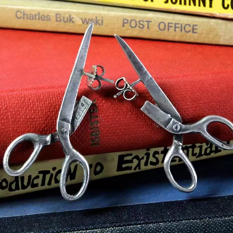 Wholesale Retro Scissors Alloy Earrings ACC-ES-FuSu007