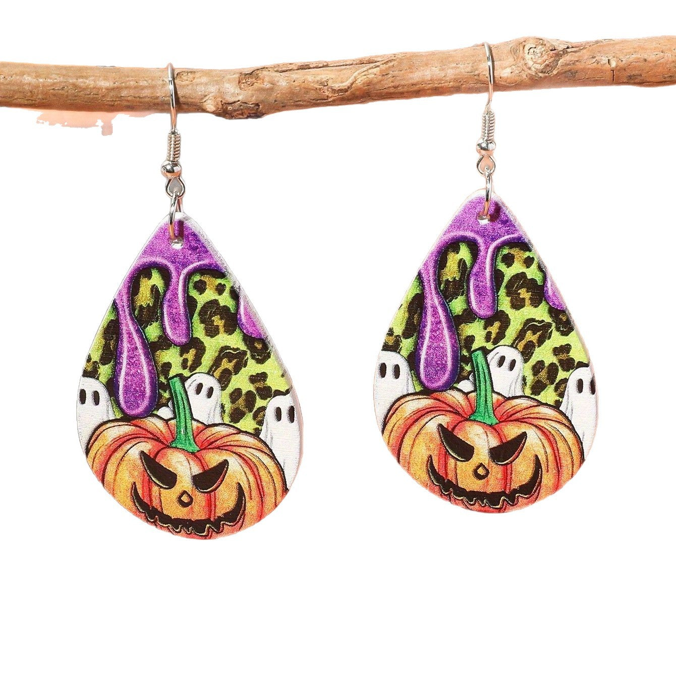 Wholesale  Ghost Pumpkin Acrylic Earrings Fashion Accessory Boutique Resale