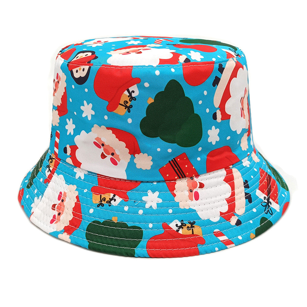 Wholesale Christmas Santa Claus Snowman Snowflake Bucket Hat ACC-HT-ShunMa011