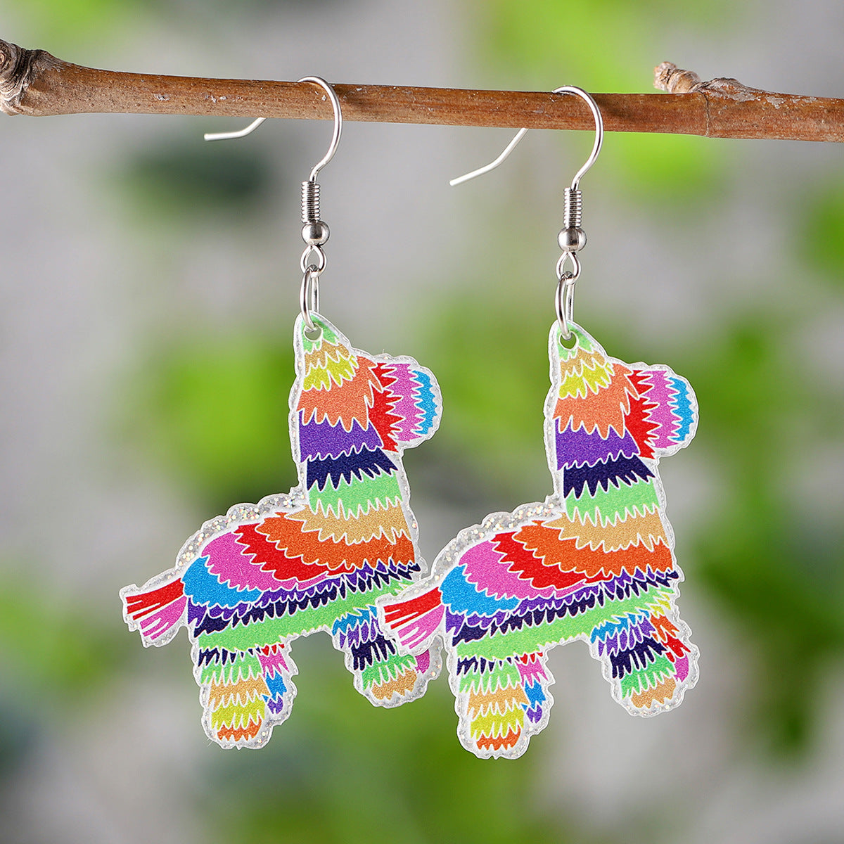 Wholesale Mexican Sombrero Tequila Cactus Acrylic Earrings