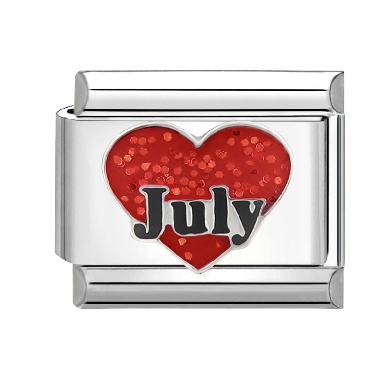 Wholesale  Italian Beaded Bracelet 9mm DIY Splicing Removable Stainless Steel Combinable Bracelet