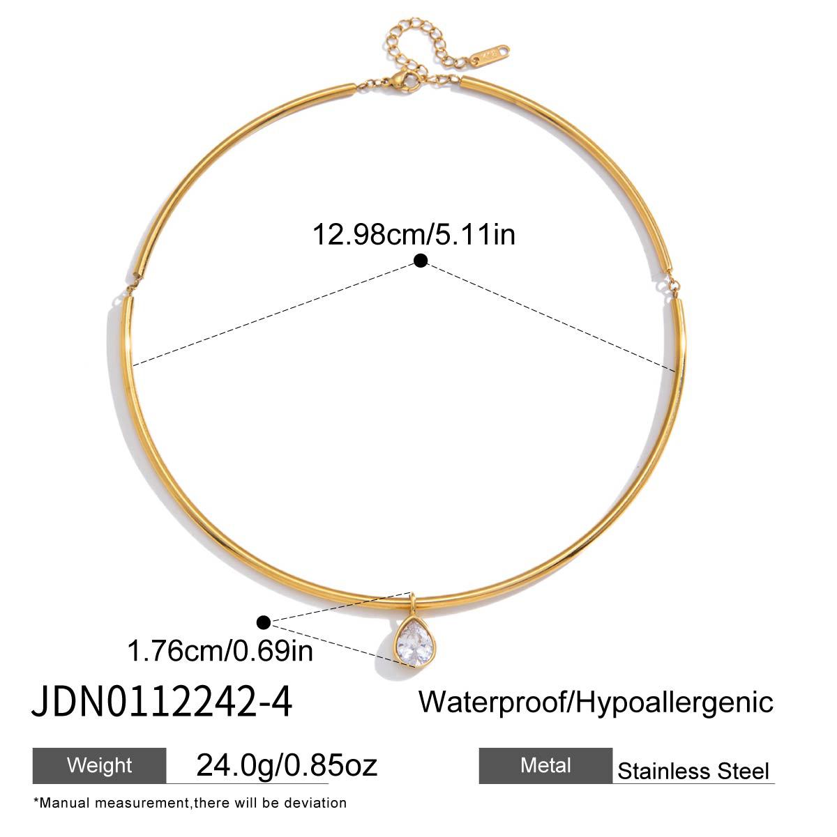 Wholesale Stainless Steel Zircon Necklace Fashion Jewelry Accessory Gift