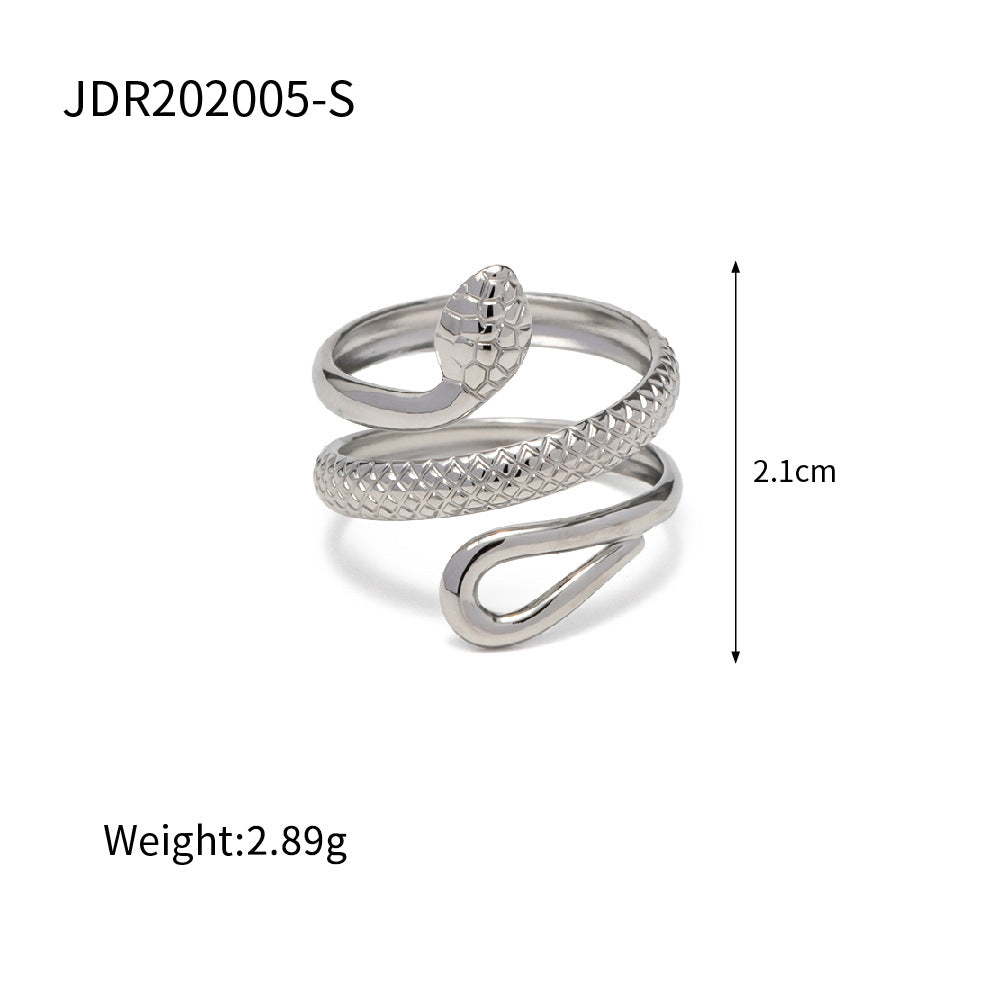 Wholesale  Stainless Steel Snake Opening Ring