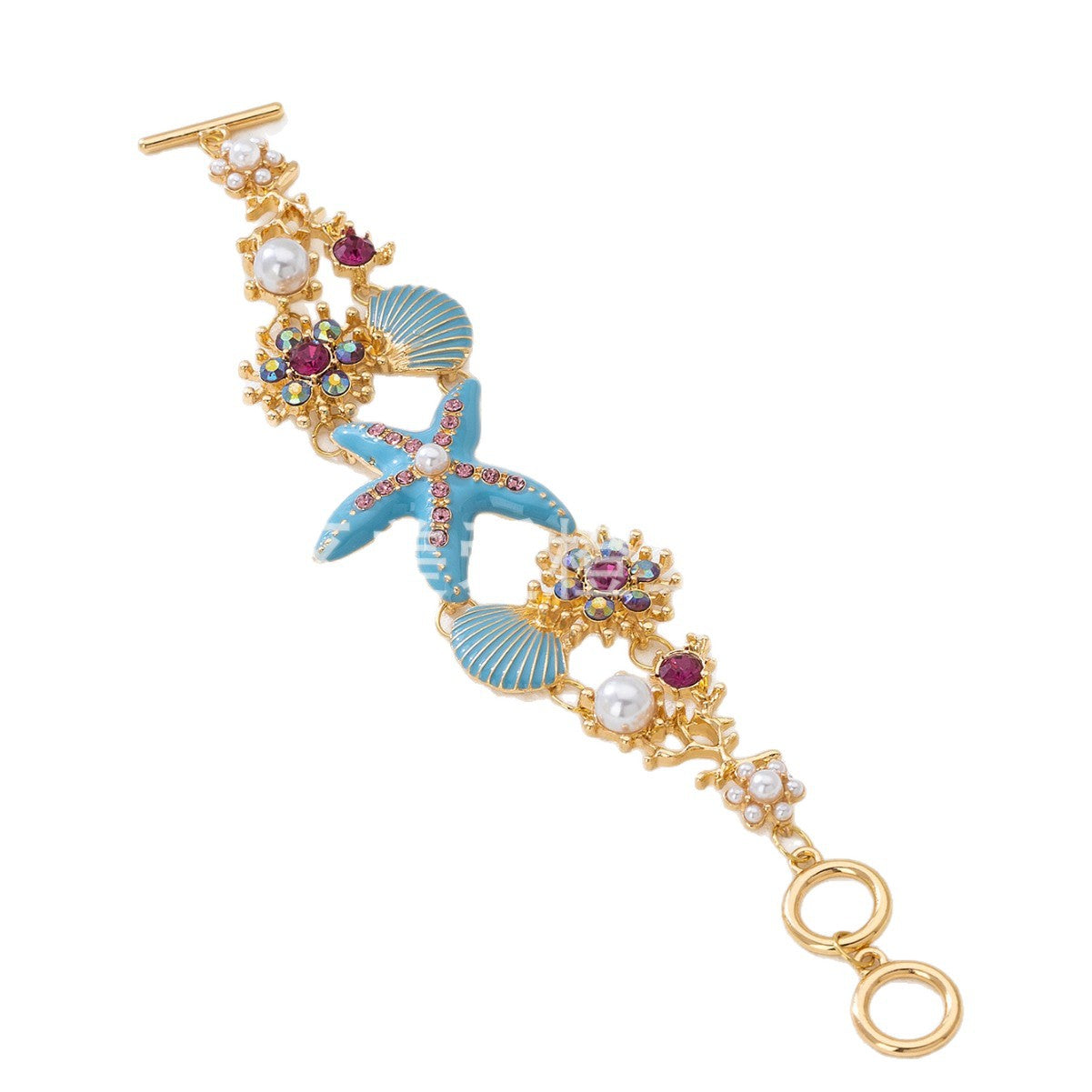 Wholesale Beach Vacation Style Ocean Starfish Shell Bracelet Women' s Bohemian Style Jewelry