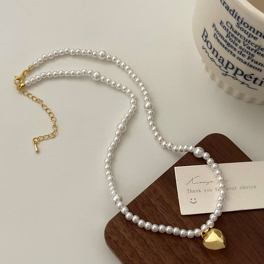 Wholesale  pearl necklace jewelry  light luxury light luxury niche design necklace