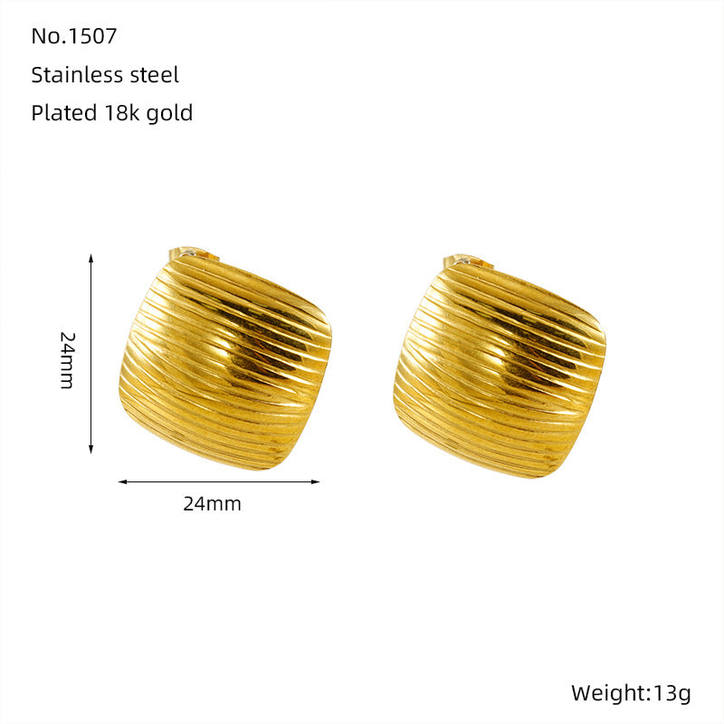 Wholesale 18K Gold Plated Stainless Steel Earrings ACC-ES-ZhongYao009