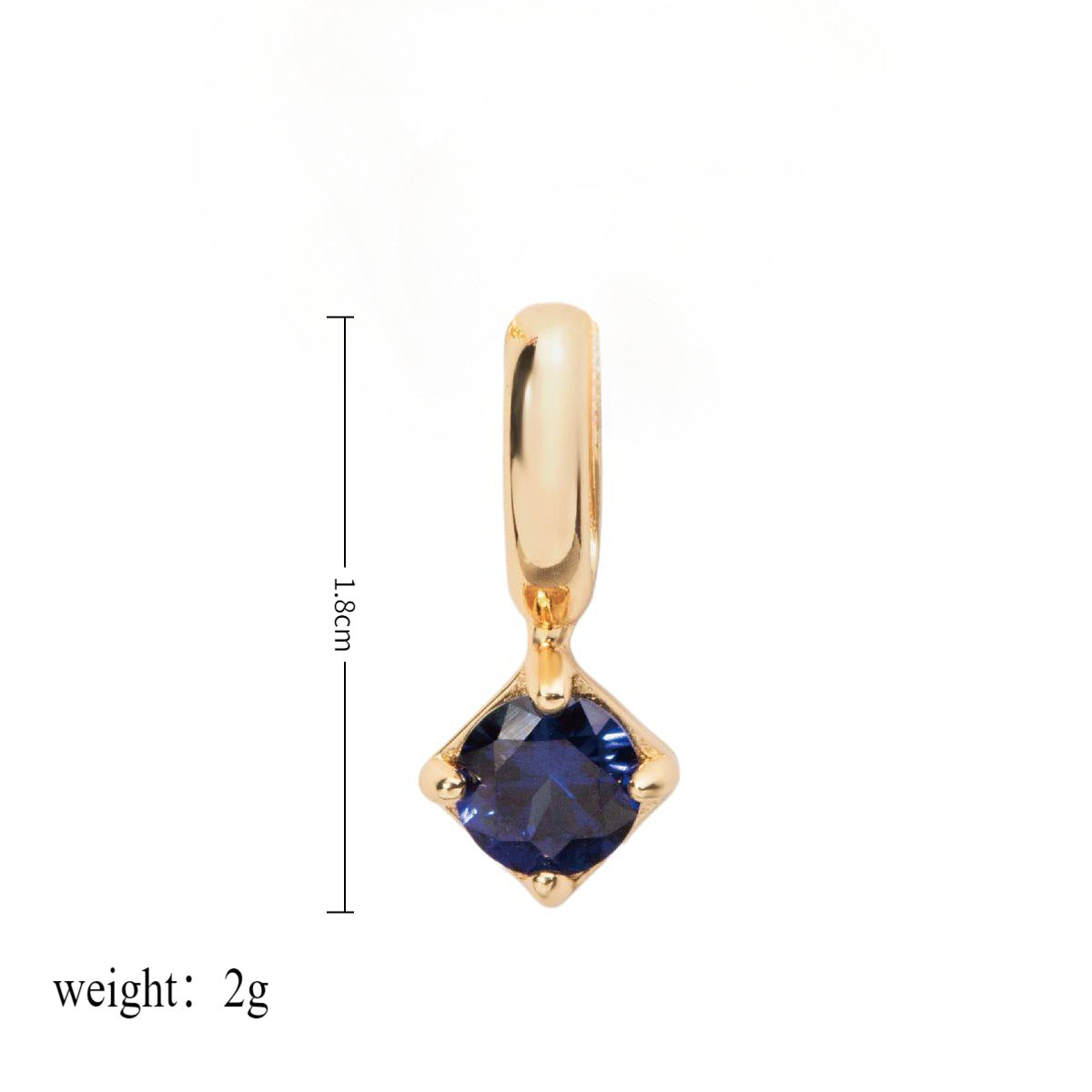 Wholesale Stainless Steel Free Assembly DIY Accessories Twelve Birthstones Pendant