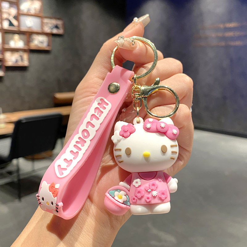 Wholesale Cute Cartoon  Cat Pendant Keychain,  Stylish Bag Charm,  Boutique Resale Gift
