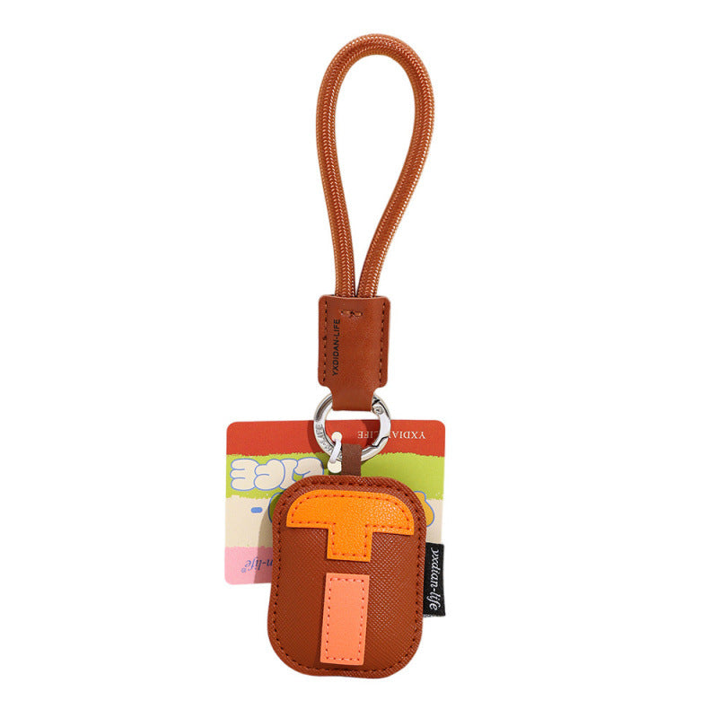 Wholesale Trendy 26 Letter PU Leather Keychain Pendant Graduation Gift Car Key Accessory