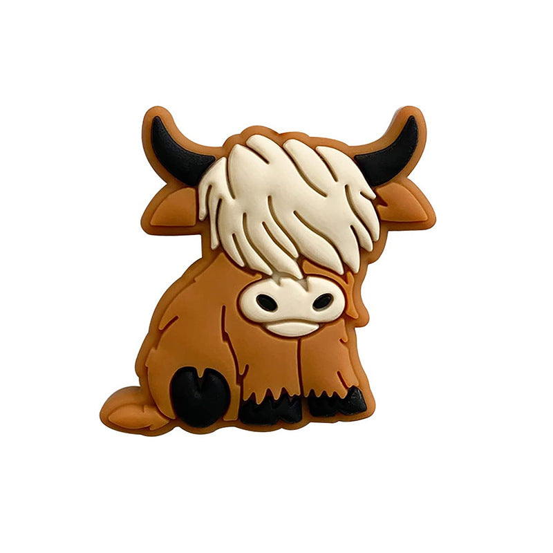 Wholesale 20pcs Cartoon Horse Silicone Focal Beads DIY Beaded Pen Accessories ACC-BDS-HeXing022