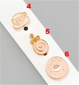 Wholesale Astronaut Bear Decorative Cartoon Pins Suitable for Smartwatch Silicone Strap Accessories Factory In-Stock Dropshipping