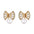 Wholesale  Retro Micro-inlaid Zircon Bow Earrings
