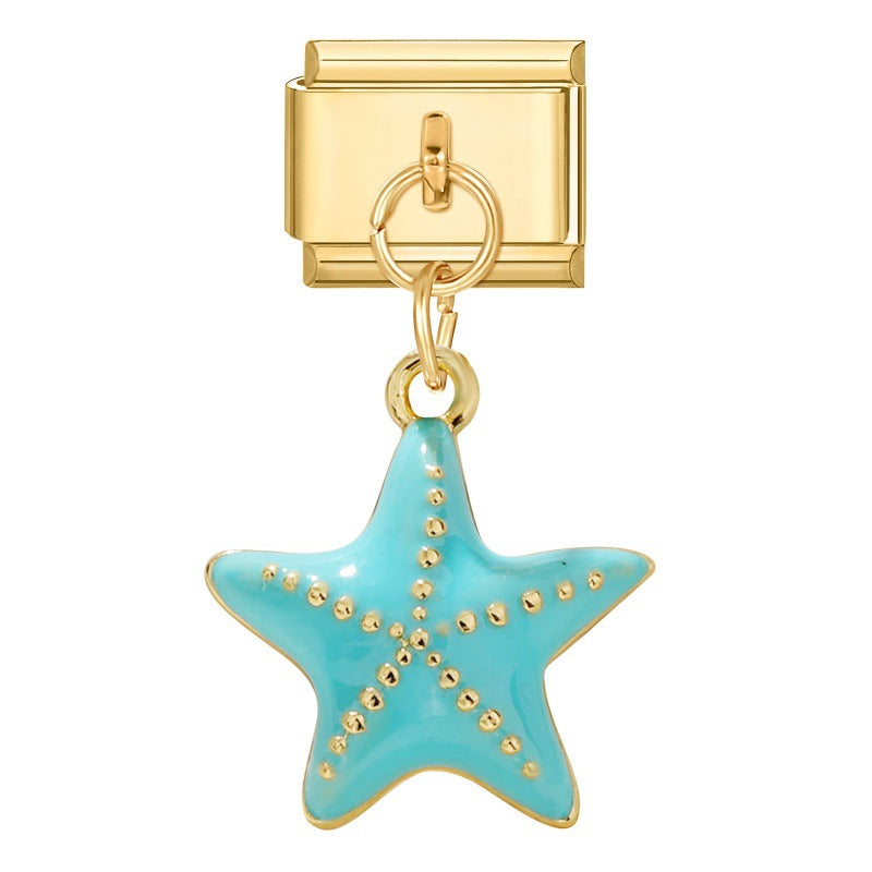 Wholesale Italian Charm Bracelet 9mm DIY Creative Retro  Stainless Steel Composable Bracelet