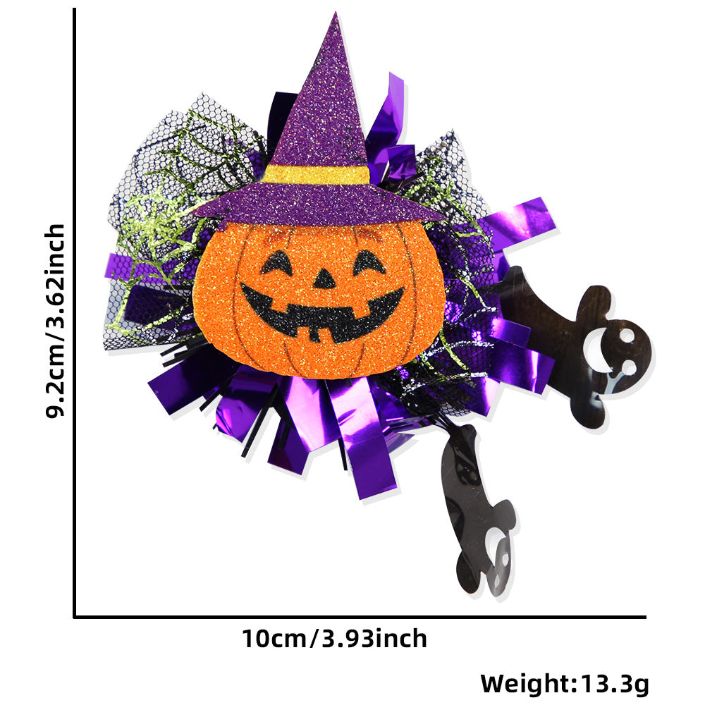 Wholesale Halloween Ghost Skull Glitter Badge Reels Keychains ACC-KC-ZhouHao001