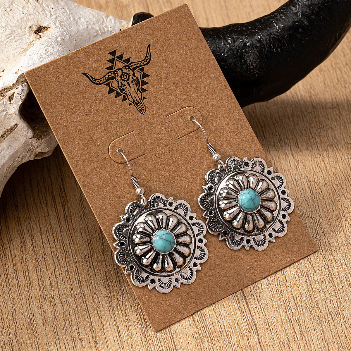 Wholesale 5pcs Blue Turquoise Earrings