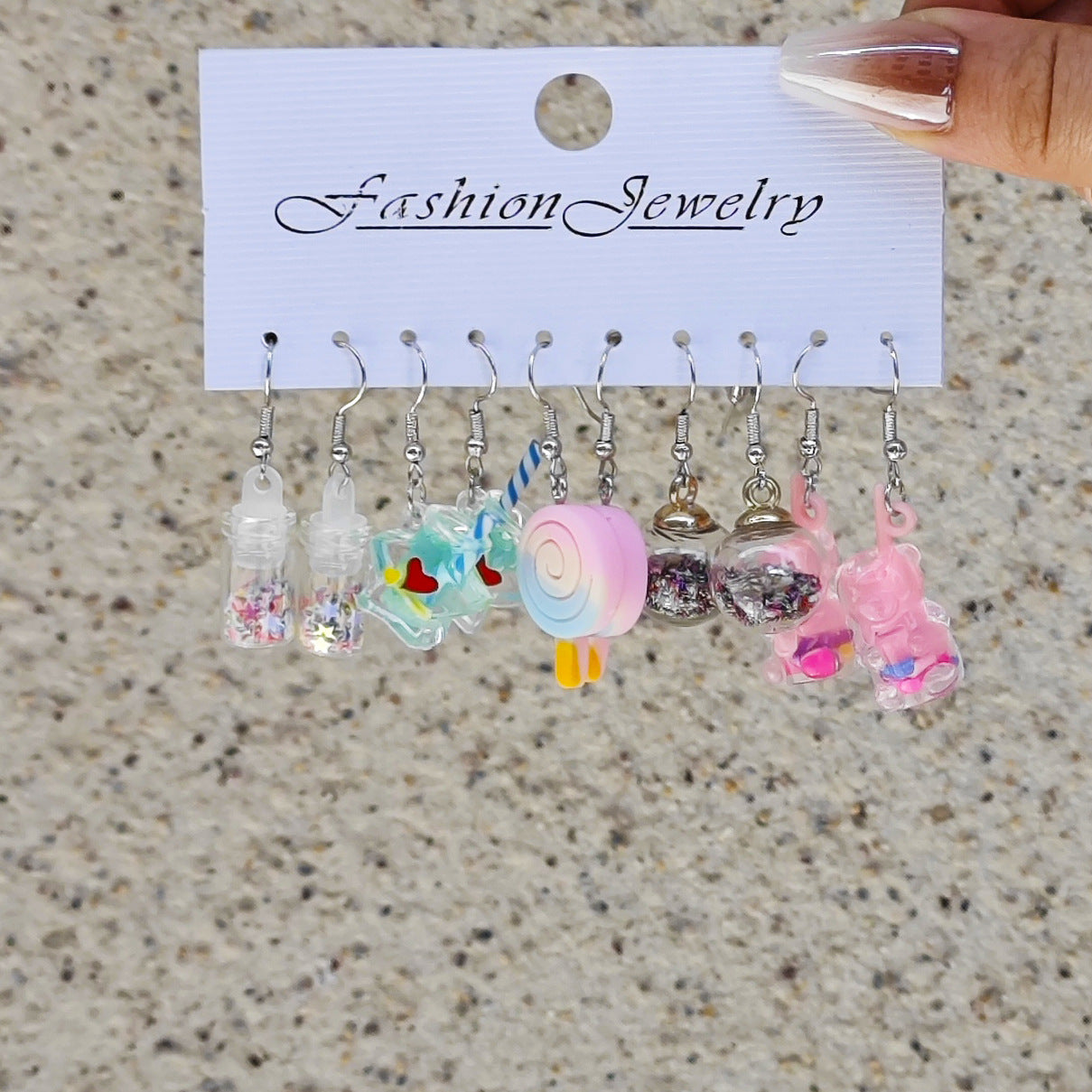 Wholesale 10pcs Bear Star Butterfly Love Luminous Earrings Set ACC-ES-TianShe007