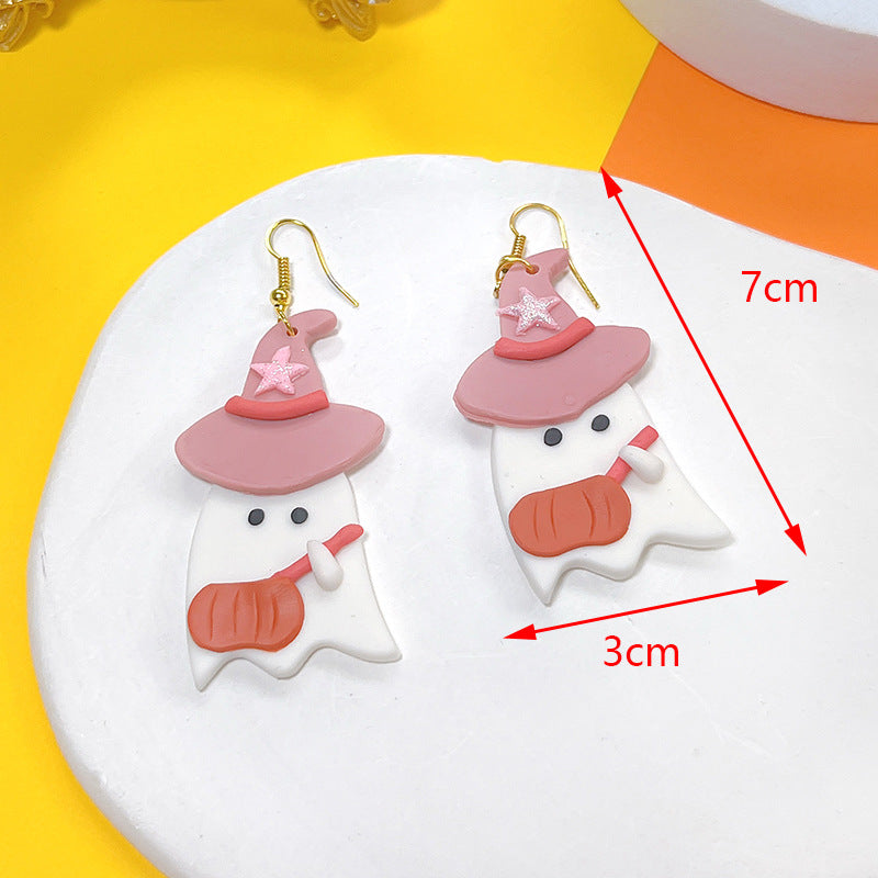 Wholesale Halloween Series Soft clay Earrings