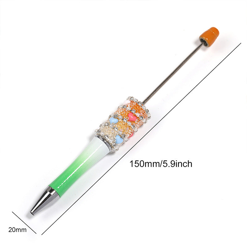 Wholesale 5pcs Beadable Pens Rhinestone DIY Love Chain Starry Sugar Pen ACC-PN-BLG007