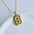 Wholesale Stainless Steel Letter Square Brand Pendant Plated 18K Necklace